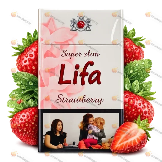 Lifa Super Slims Strawberry — полуничні супер слім