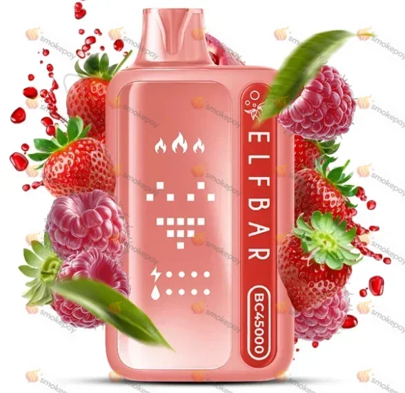 Elf Bar BC45000 Red Raspberry Strawberry (Малина Полуниця)